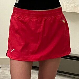 BRIGHT PINK PUMA TENNIS SKIRT